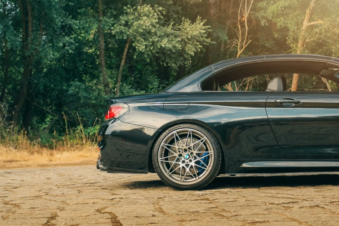 Black M4 rear profile and wheel