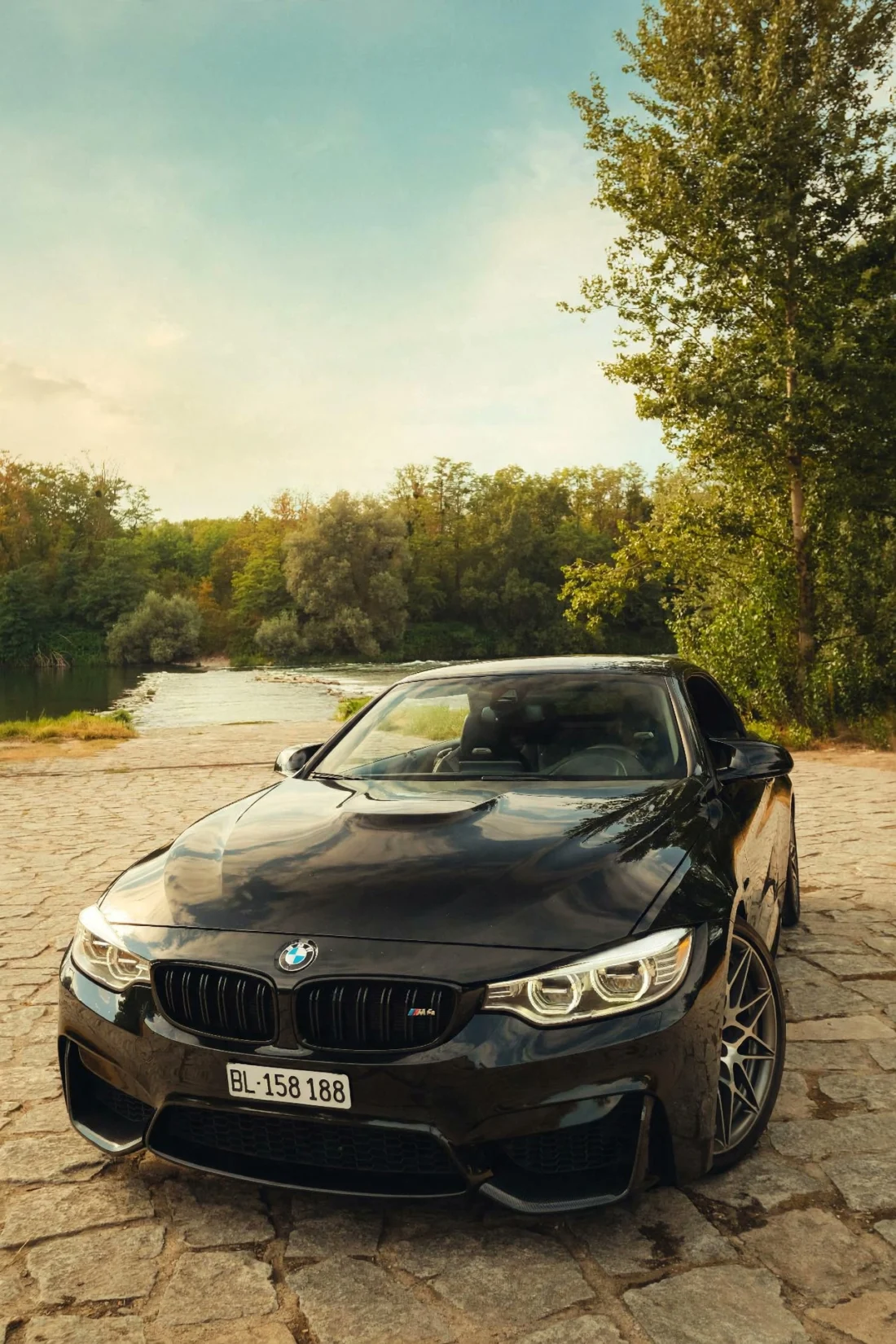Black M4 high-angle front view