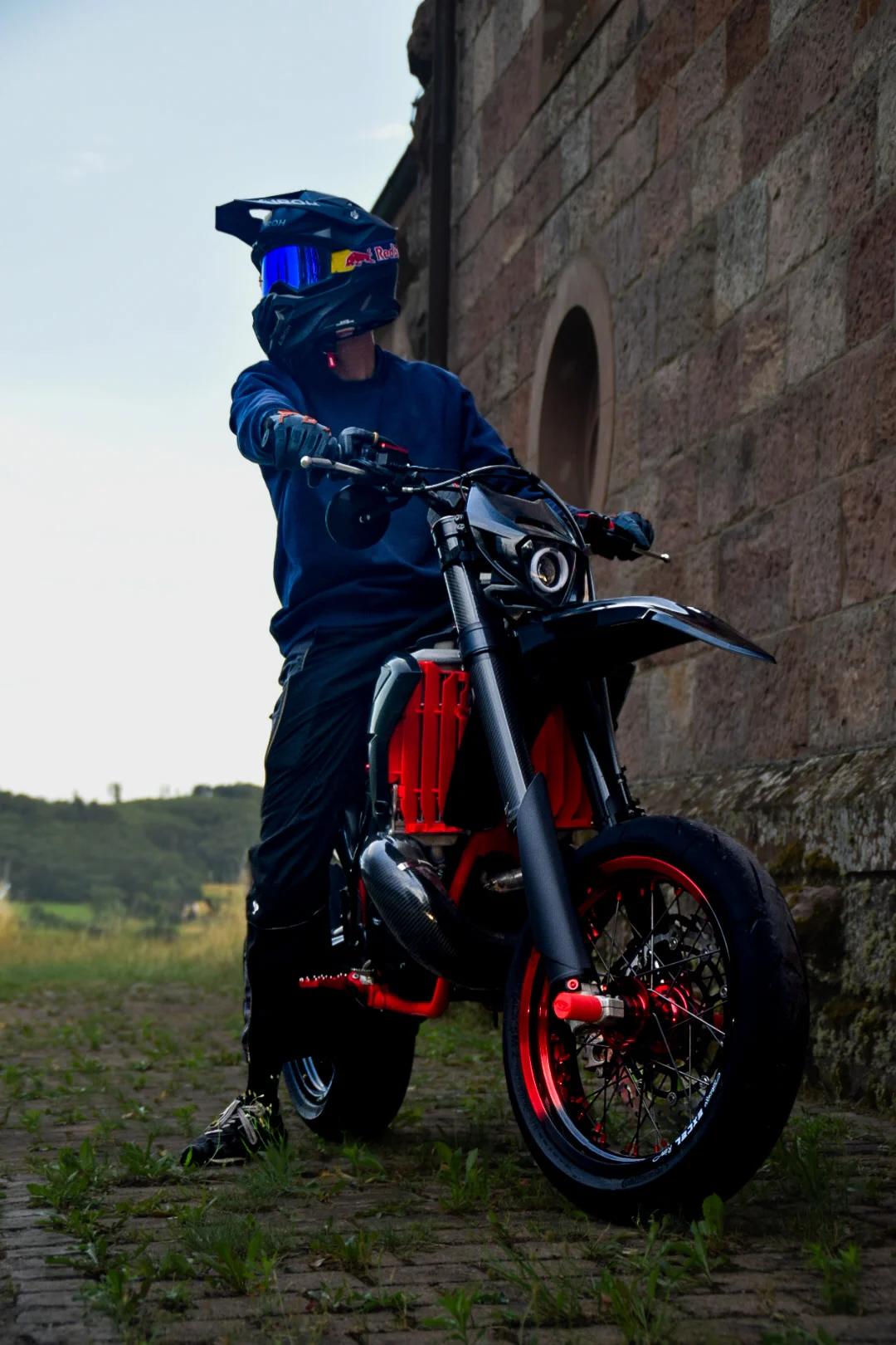 Red Spokes — Custom Supermoto