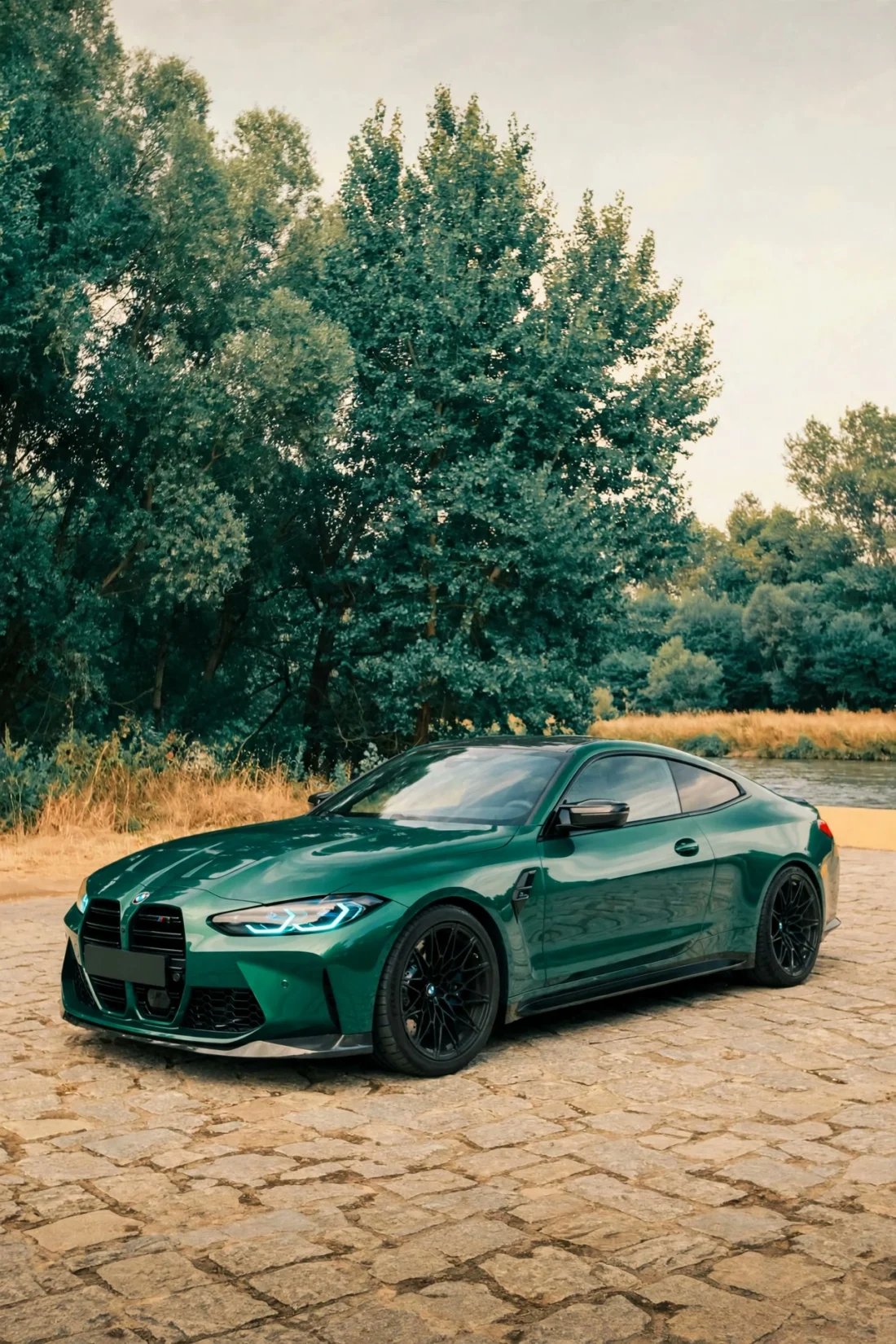 Green M4 front three-quarter